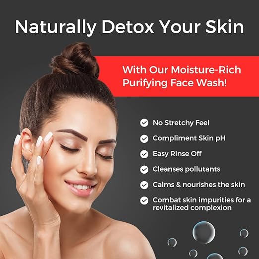 Prisa Organics Activated Charcoal Purifying Face Wash - 100 ml