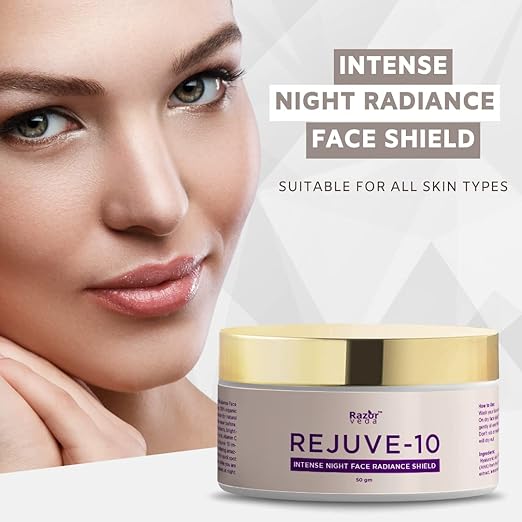 Razor Veda Rejuve-10 Intense Radiance Face Shield Night Cream - 50 gms