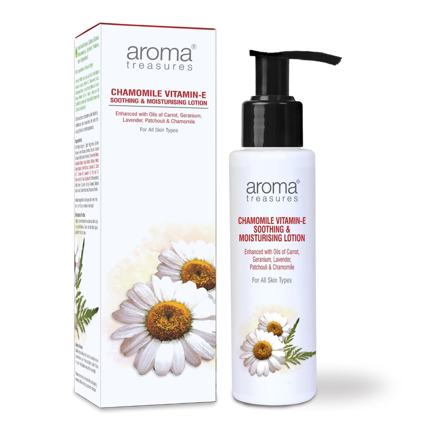 Aroma Treasures Chamomile Vitamin-E Soothing & Moisturizing Lotion (100 ml)