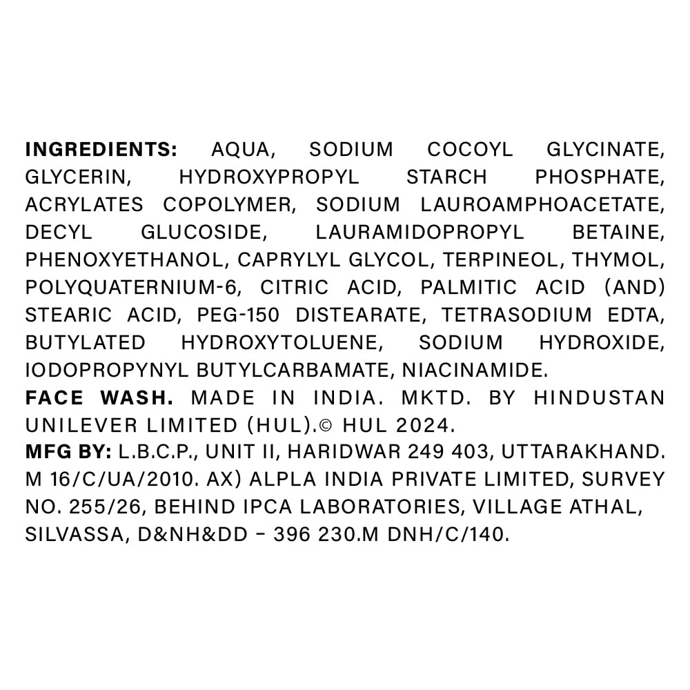 Novology Acne Deep Clearing Cleanser with Thymol+Terpineol| Face Wash for Acne,Whiteheads,Blackheads| Gentle, Non-Drying Formula, Suitable for Sensitive skin| 100g