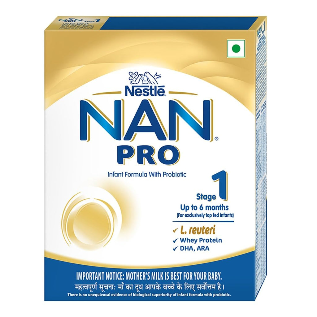 NestlÃ© NAN PRO 1 Infant Formula with Probiotic (Up to 6 months), Stage 1-400g Pouch in Box