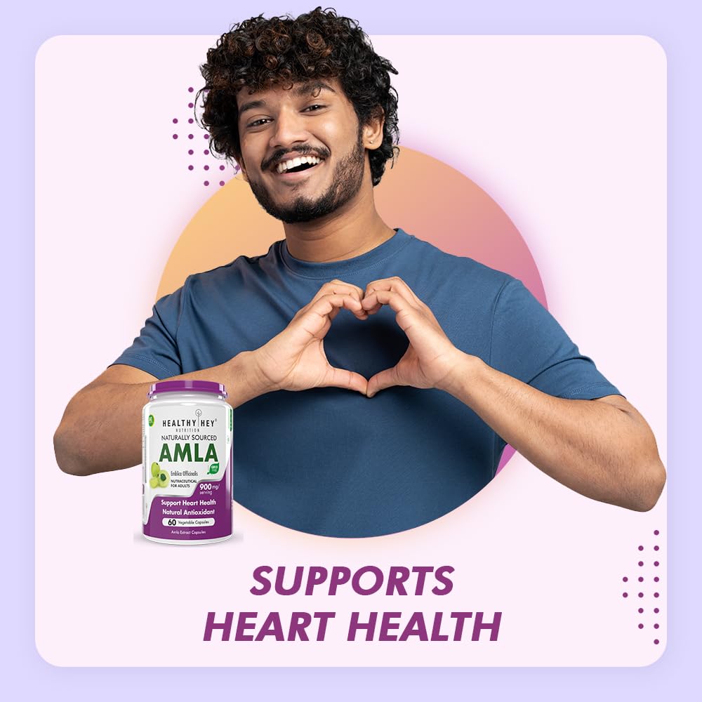 HealthyHey Nutrition Amla Extract - Natural Vitamin C - 60 Veg. Capsules