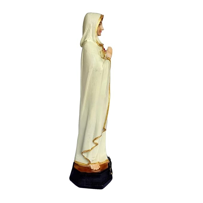 Newven Polymarble Rosa Mistica Catholic Wall Decorative Christian Statues