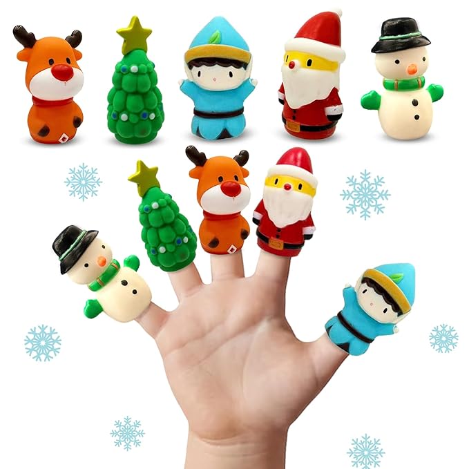 Wembley Christmas Interactive Finger Puppets Set of 5