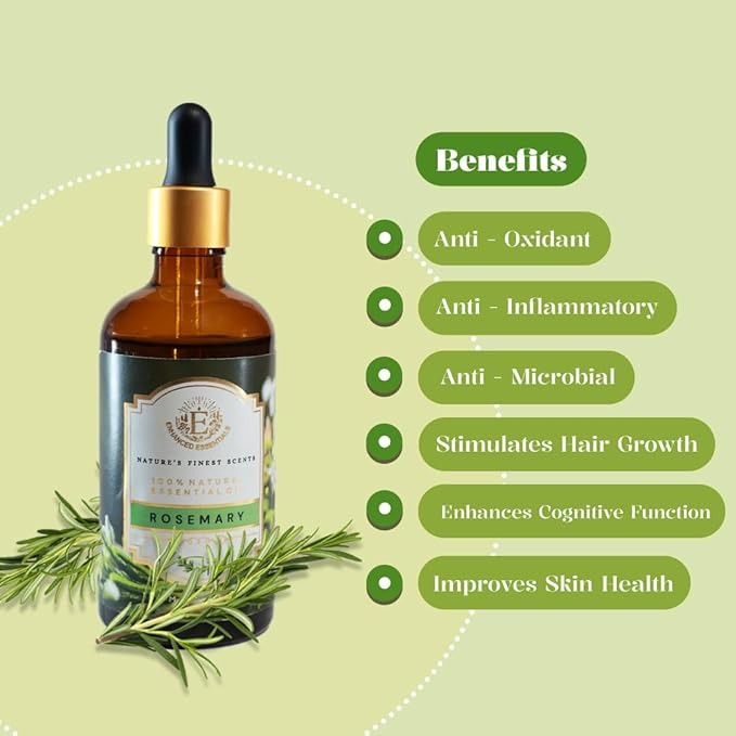 Enhanced Essentials Rosemary Essential Oil - 100 ml