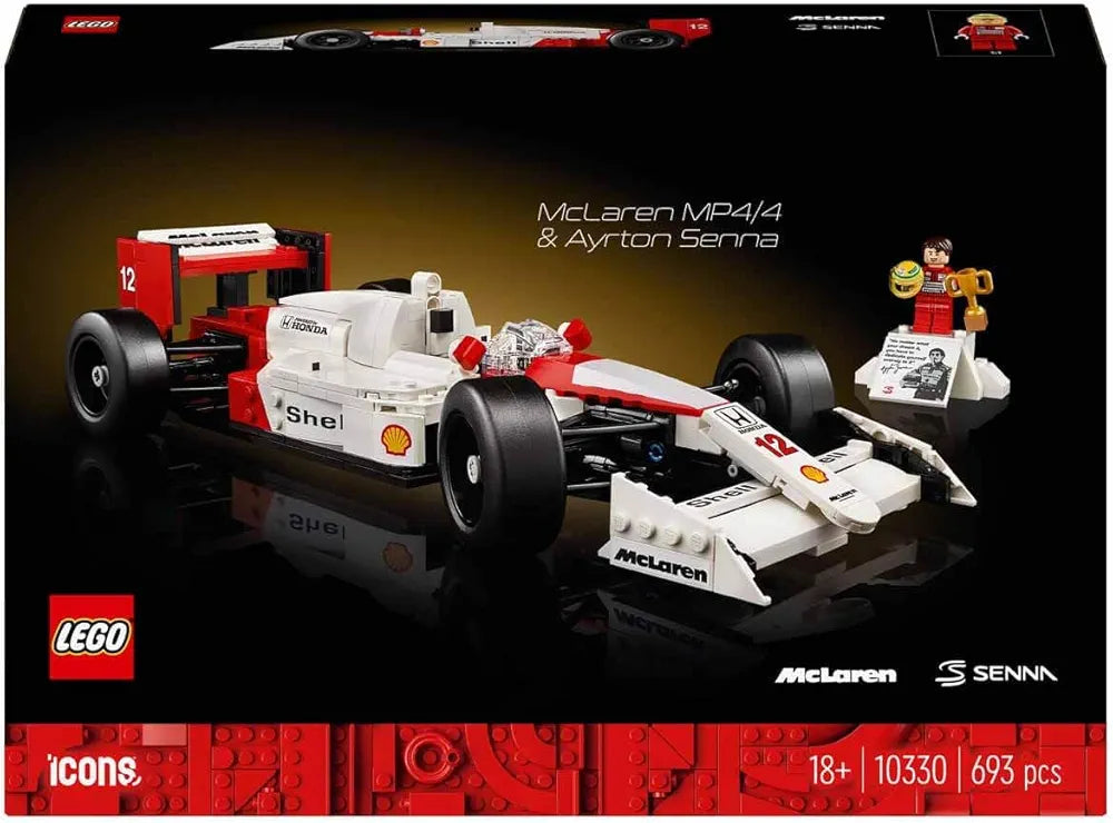 Lego Icons McLaren MP4/4 & Ayrton Senna Model Car for Adults 10330