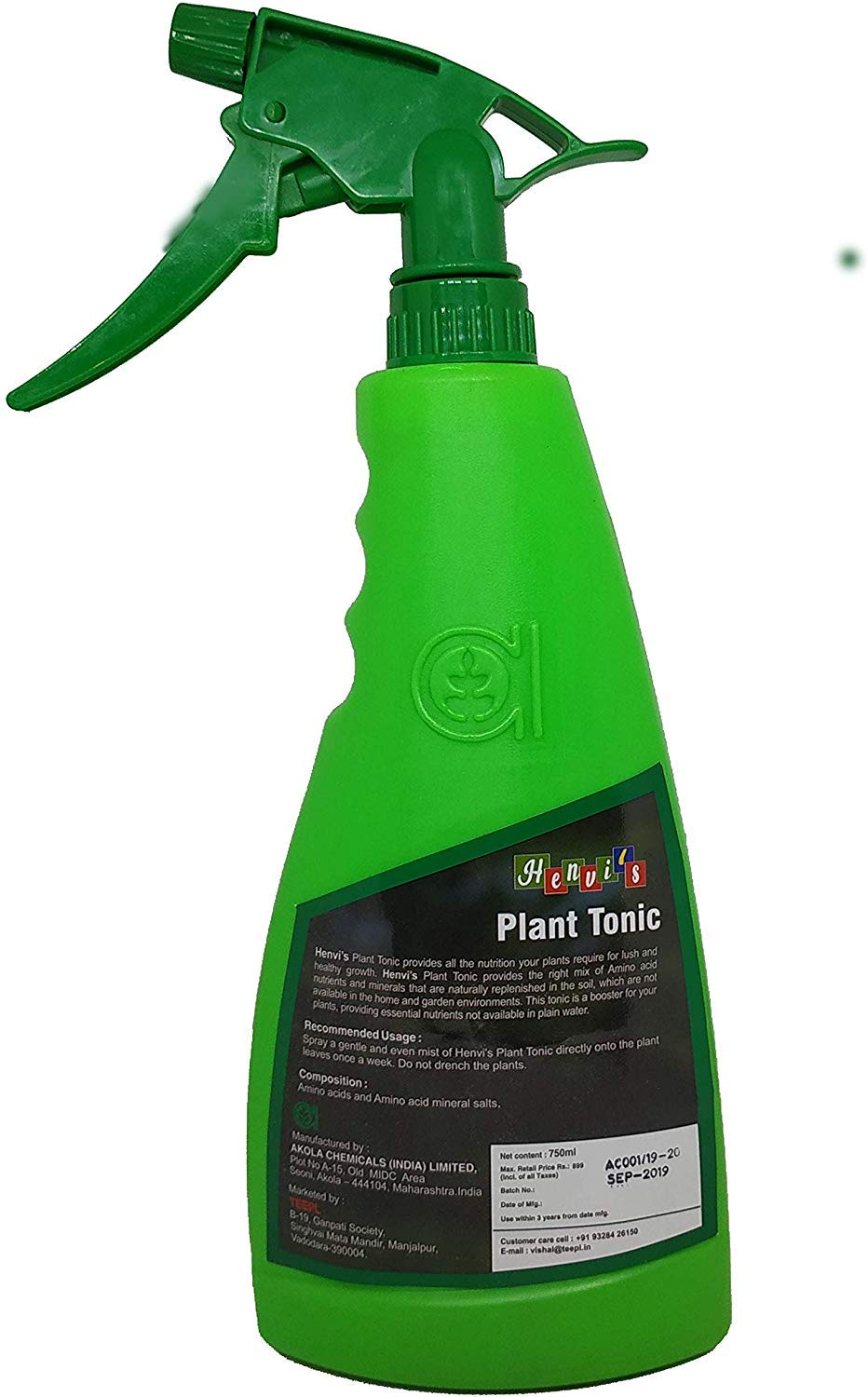 Henvi's Plant Tonic Specially Formulated for Plotted Plant with Amino Acid (1, 750 ML)