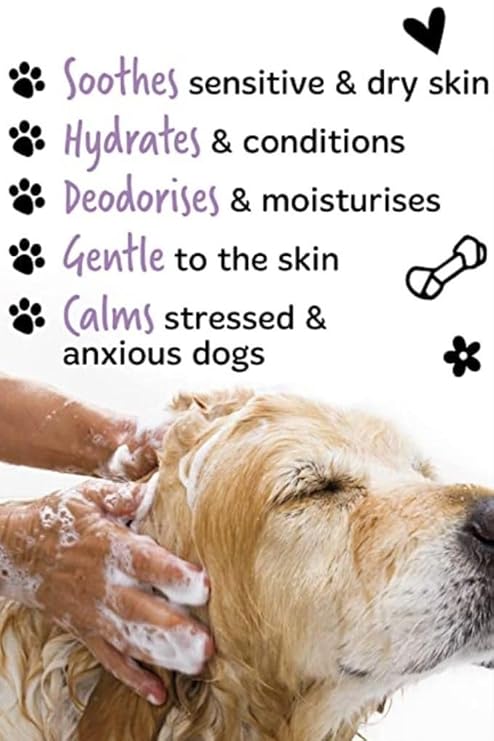 Pet Needs Bio Clean Long Coat Dog Shampoo With Soft Silicone Shampoo Dispenser Brush | Moisturising and Gentle on Skin | 200 Ml