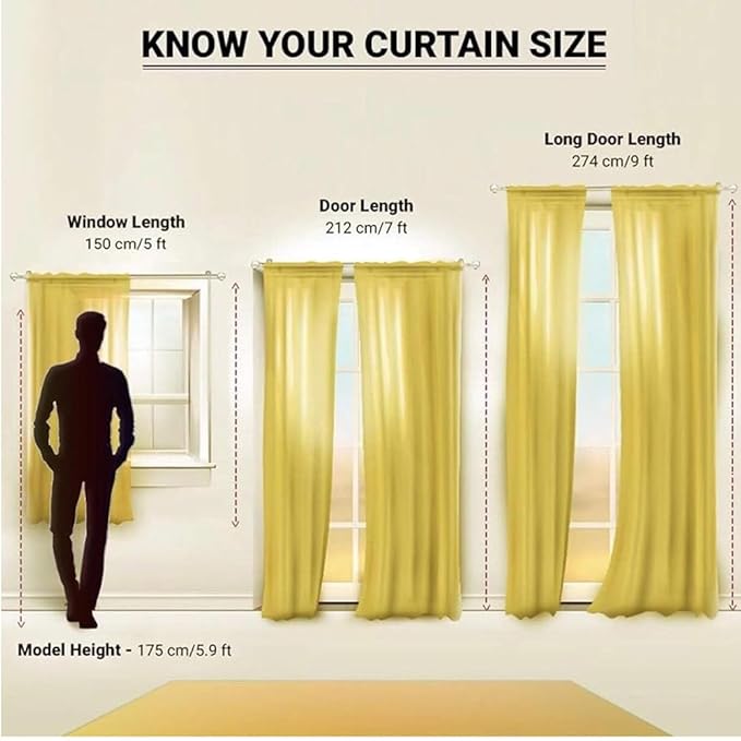Cortina 2 Piece Solid Design Panel Eyelet Velvet Door Curtains | 7 Feet | Grey