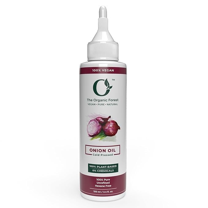 The organic Forest Onion Hair Oil for Damaged Dry Hair & Scalp - 100 ml