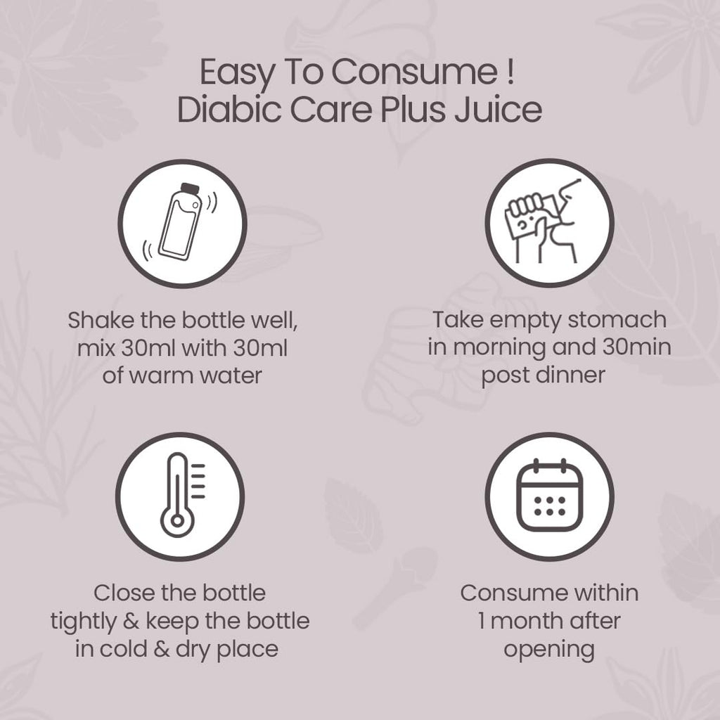 Krishna's Diabic Care Plus Juice with 14 Herbs â€“ Natural Support for Blood Sugar Levels | Herbal Formula for Energy & Wellness - 1000 ml