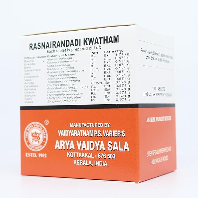 Kottakkal Arya Vaidyasala Rasnai Randadi Kwatham- 100 Tabs