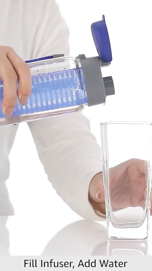 Cello Aquaria Borosilicate Glass Water Bottle