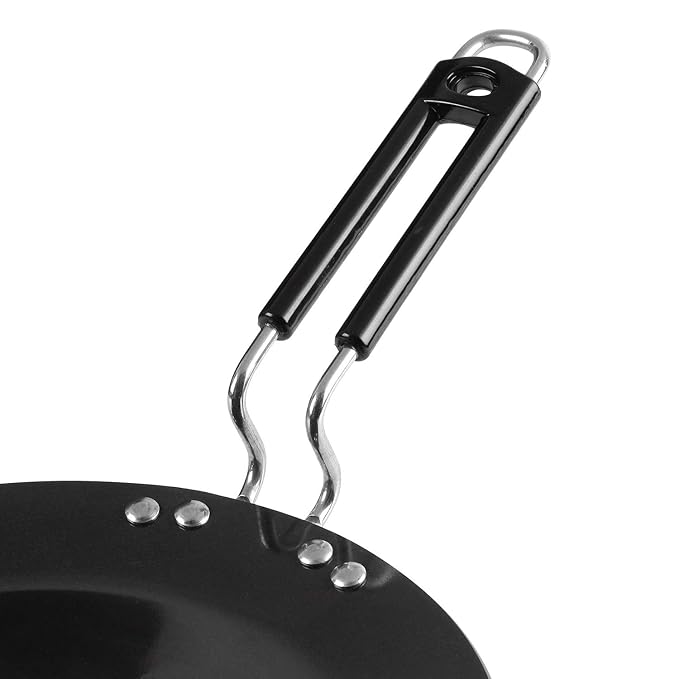 Vinod Black Pearl Plus Hard Anodised Roti/paratha/phulka Tawa | 22 Cm Diameter With Riveted Sturdy Handle | 5.25 Mm Thickness | Black