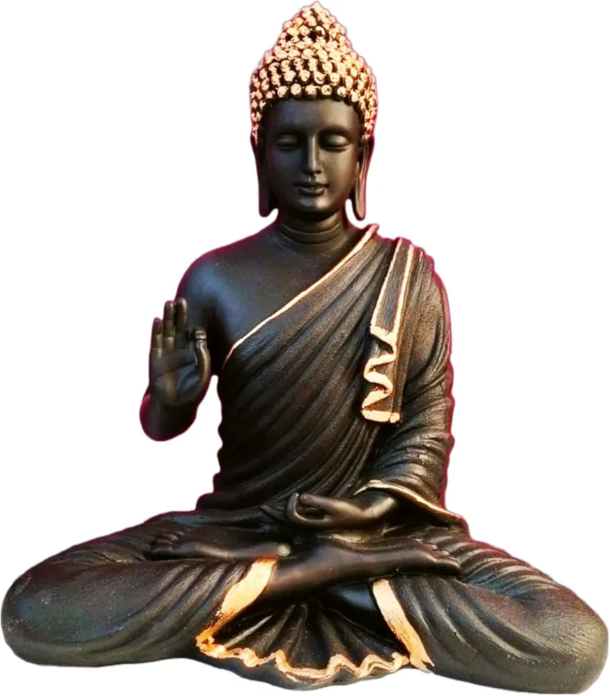 Alila 14-Inch Buddha Statue for Home Decor Meditating Lord Buddha Idol for Peace 14inches