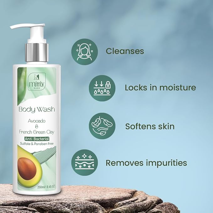 Mittiy Made 0.1% Salicylic Body Wash Shower Gel - 250 Ml