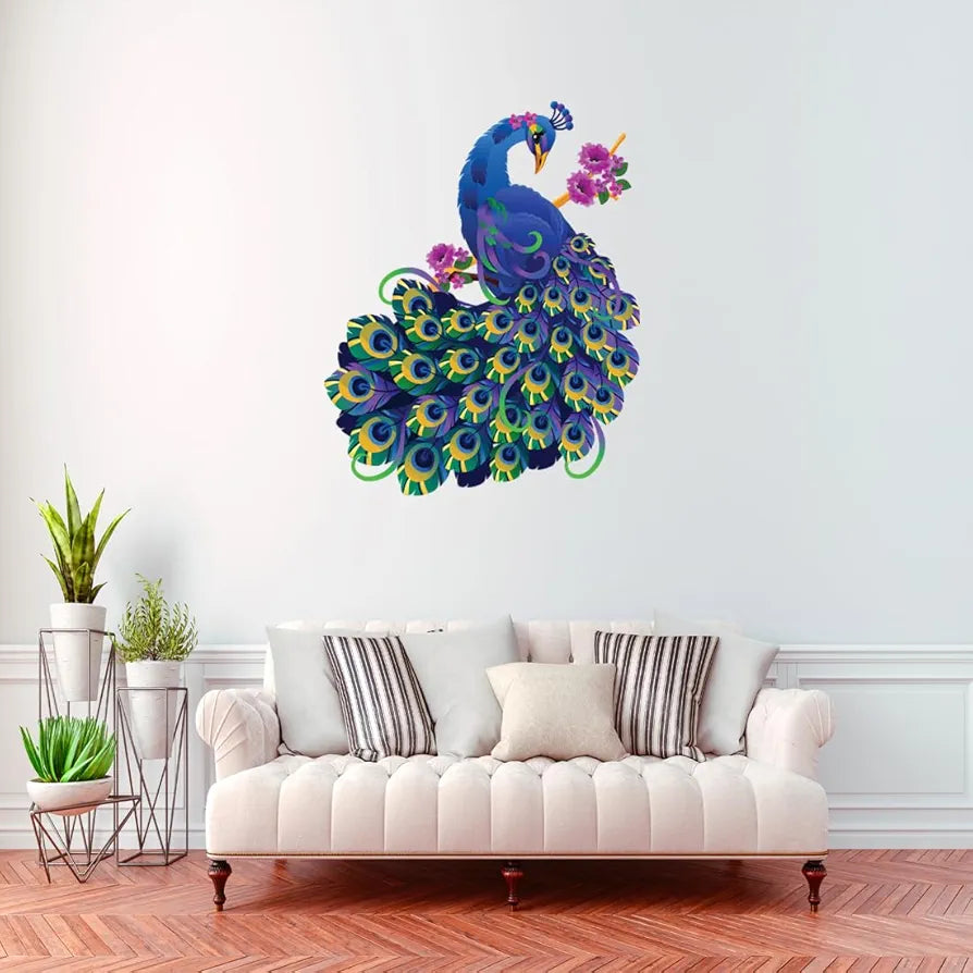 Rangoli White Glossy Vinyl Wall Sticker Premium Self-Adhesive Waterproof Parent-2 Design-17