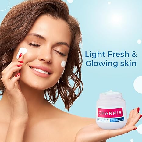 Charmis Daily Nourishing Vitamin C Soft Cream with Saffron Extracts and SPF 30 - 200 ml