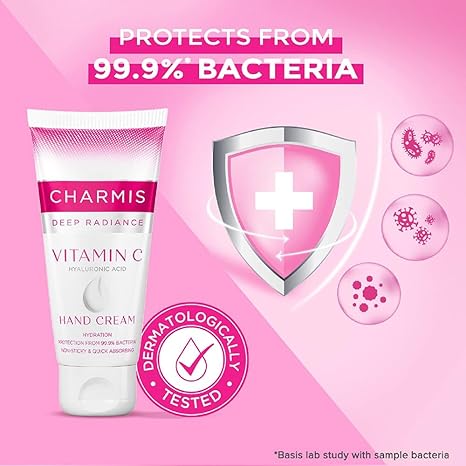 Charmis Deep Radiance Vitamin C Hand Cream - 150 gms