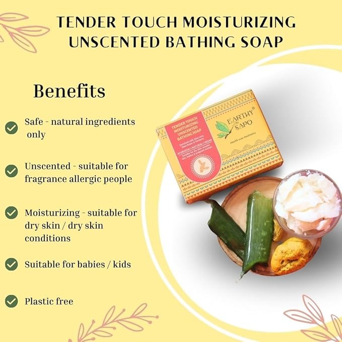 Earthy Sapo Handmade Tender Touch Bathing Soap - 100 gms
