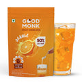 Good Monk Fruit Drink Mix (Natural Orange Powder), 50% Less Sugar with 8 Vitamins & Minerals (Vitamin B12, C, D, Iron & more) | Tasty, Healthy & Tangy Drink Mix for Hydration, Energy, Immunity, 10 Serves