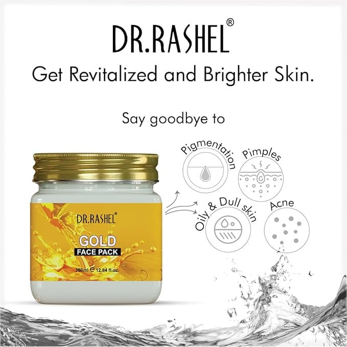 Dr.Rashel Gold Face Pack for Glowing Skin Oil Control - 380 ml