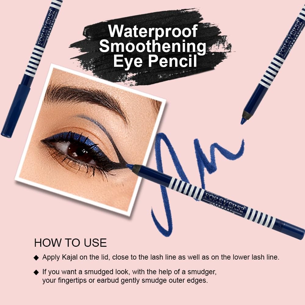 Daily Life Forever52 Waterproof Eye Pencil | Long-Lasting, Smudge-Proof & Smooth Glide Eyeliner | Bold Color Payoff