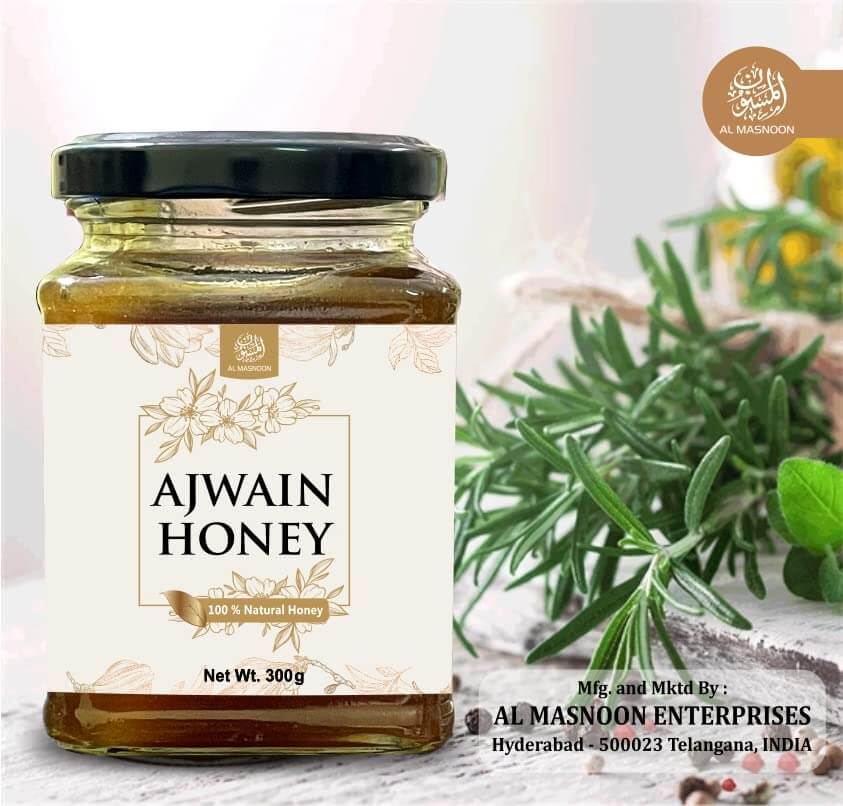 Al Masnoon Ajwain Honey Natural & Pure - 300 Gms