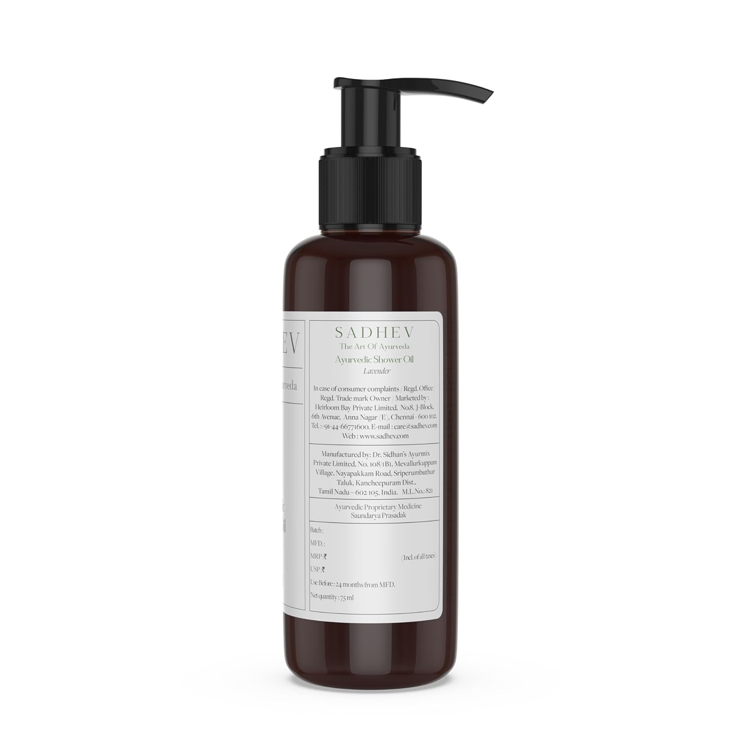 Sadhev Lavender Shower Oil - 75ml