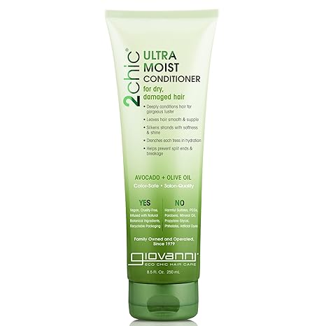 Giovanni Organic 2Chic Olive Oil & Avocado Ultra-Moist Conditioner - 250 ml