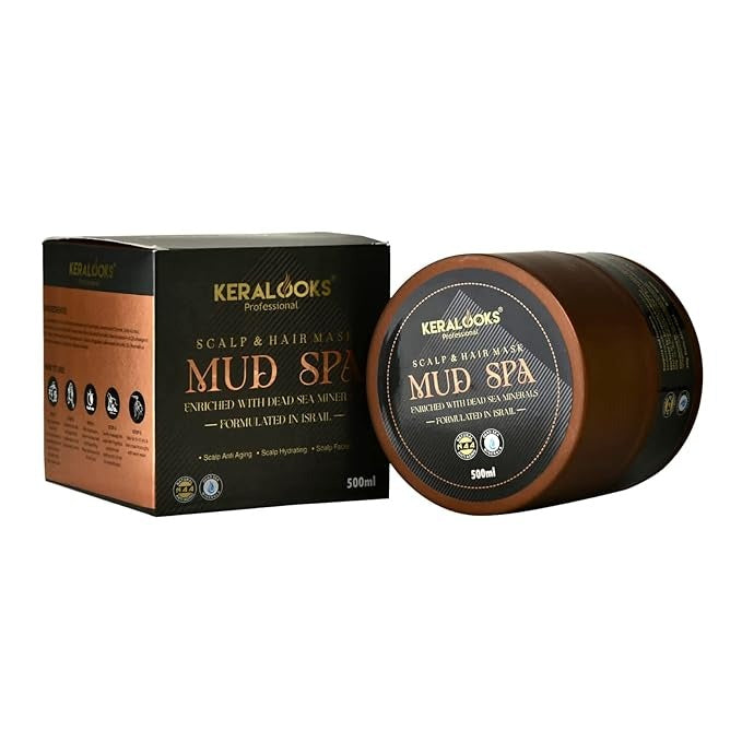 Keralooks professional Scalp & Hair Mask Mud Spa - 500 ml