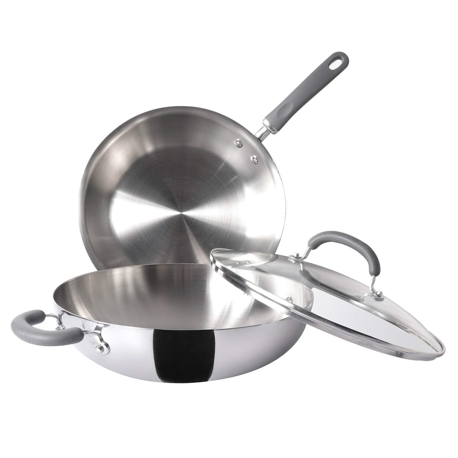Meyer Trivantage Nickel Free Stainless Steel 2 Piece Cookware Set