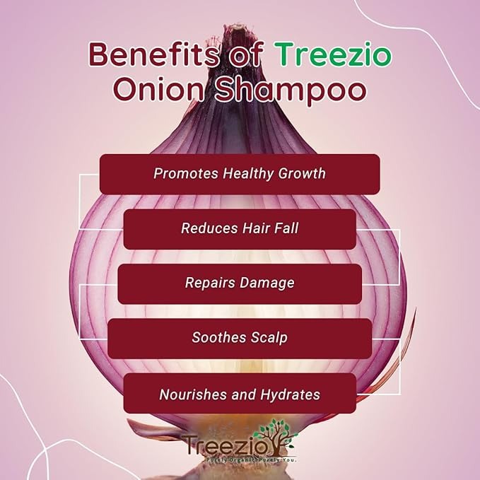 Treezio Onion Oil & Plant Keratin Shampoo - 500 ml