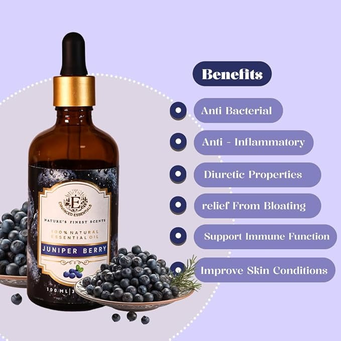Enhanced Essentials Luxurious Juniper Berry Essential Oil - 100 ml