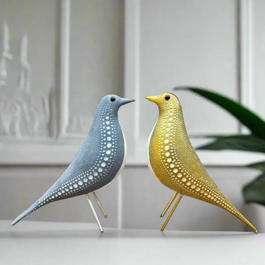 Alila Love Birds Statue Idols Figurine showpiece for Home Decor Living Room Bedroom Set of 2 10 inches