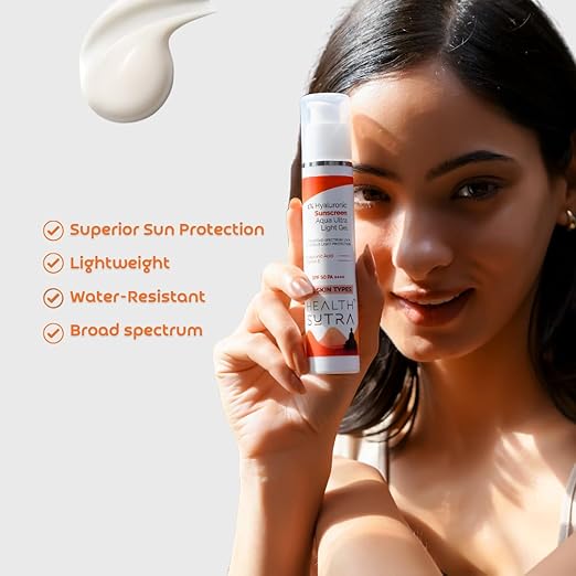 Health Sutra Hyaluronic Aqua Ultra Light Gel Sunscreen - 50 gms