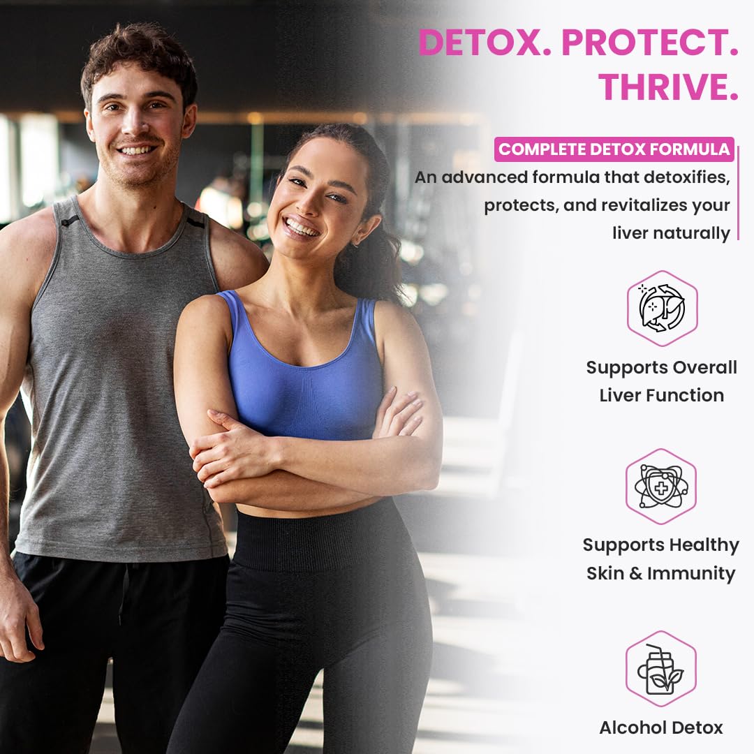 NATURYZ After Cheers Liver & Alcohol Detox Supplement with Milk Thistle, N-Acetyl Cysteine (NAC), Green Tea & Beetroot | Advanced Liver Health, Hangover Recovery | Helps detox After Drinking | 60 Vegetarian Capsules