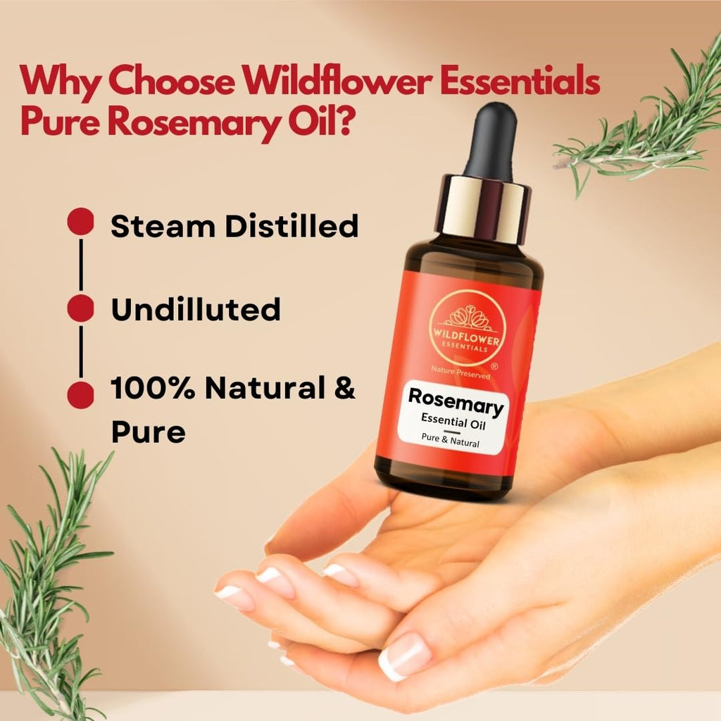 Wildflower Essentials Pure Rosemary Oil - 15 ml