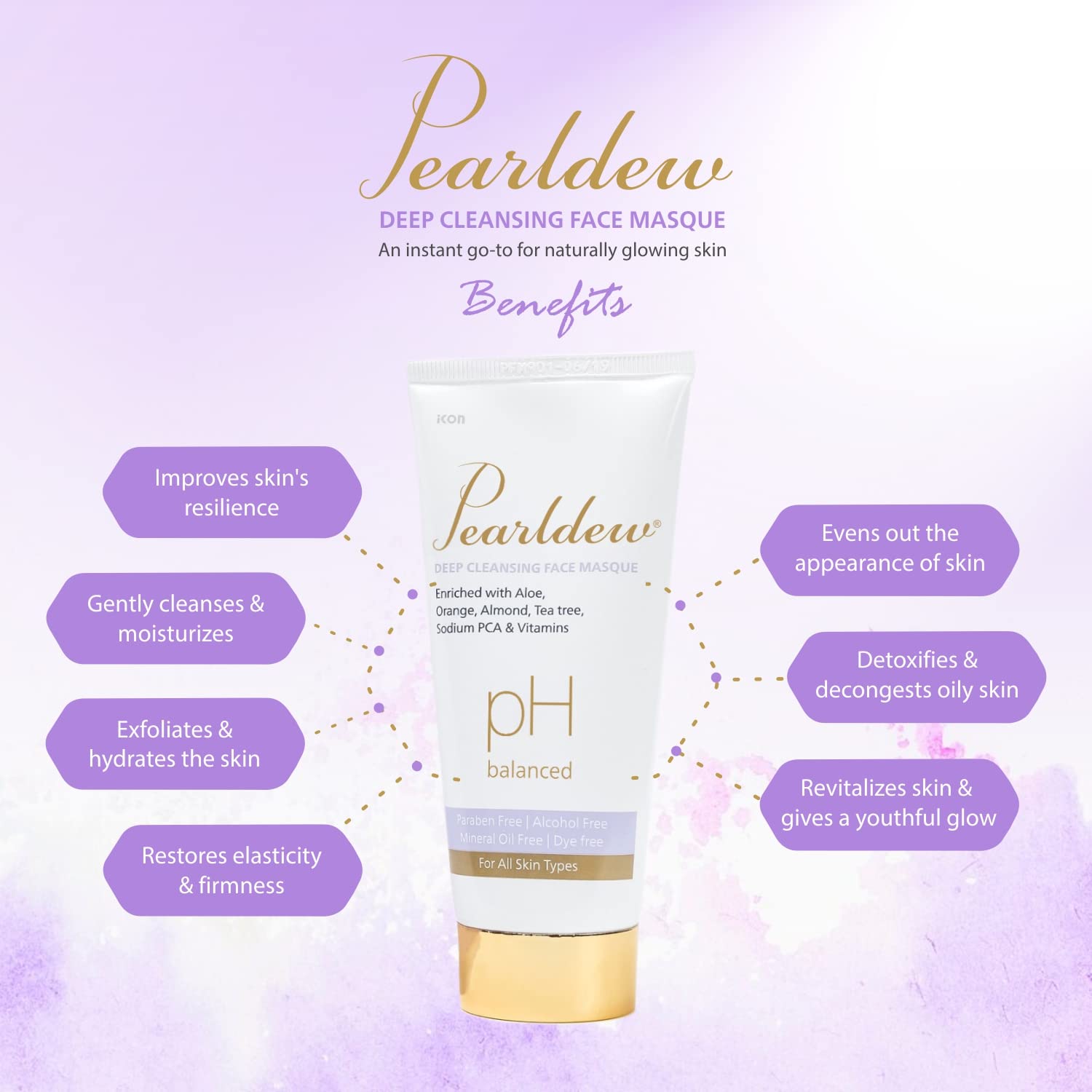 Pearldew Deep Cleasing Masque - 100 Gms | Pack of 4