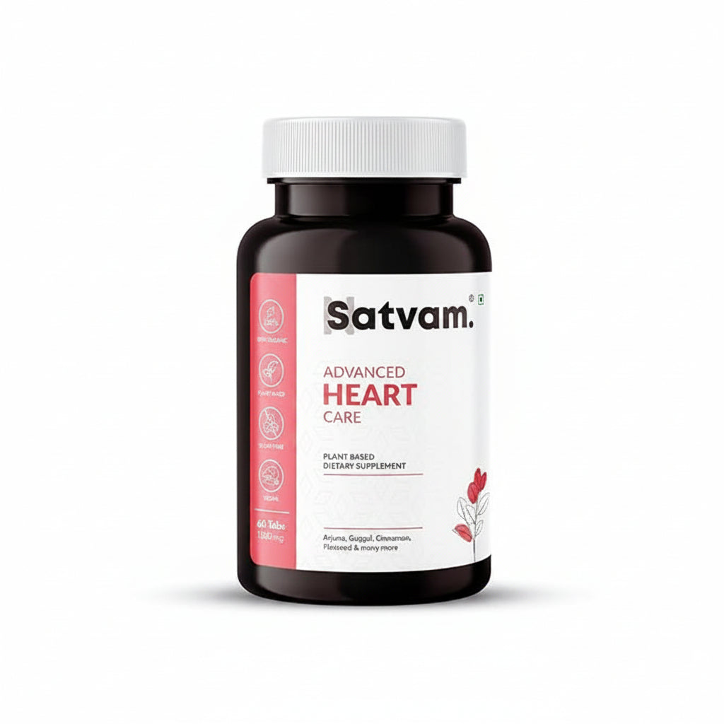 N Satvam Advanced Heart Care Dietary Supplements - 60 Tablets