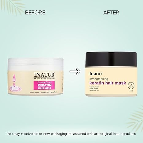Inatur Strengthening Keratin Hair Mask - 200 gms