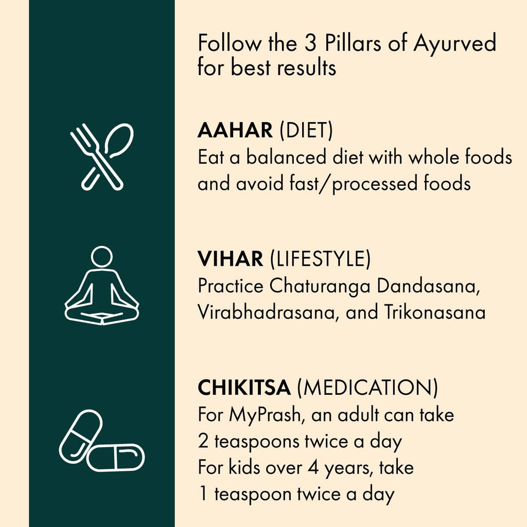Dr. Vaidya's MyPrash Chyawanprash for Daily Health | Helps Boost Immunity & Stamina | Rich in Antioxidants | Safe For All Age Groups | 500 gm