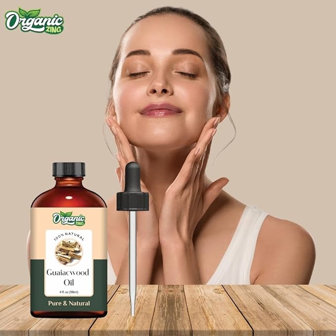 Organic Zing Guaiacwood (Bulnesia Sarmientoi) Oil | Essential Oil for Skincare, Aroma and Diffusers - 118 Ml