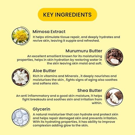 Biofresh Herbals Mimosa Dry Skin Body Butter Cream - 200 ml