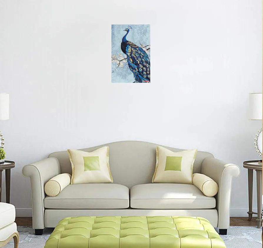 Rangoli Peacock Wall Sticker 12x18 Sheet – Elegant Self Adhesive Design-10