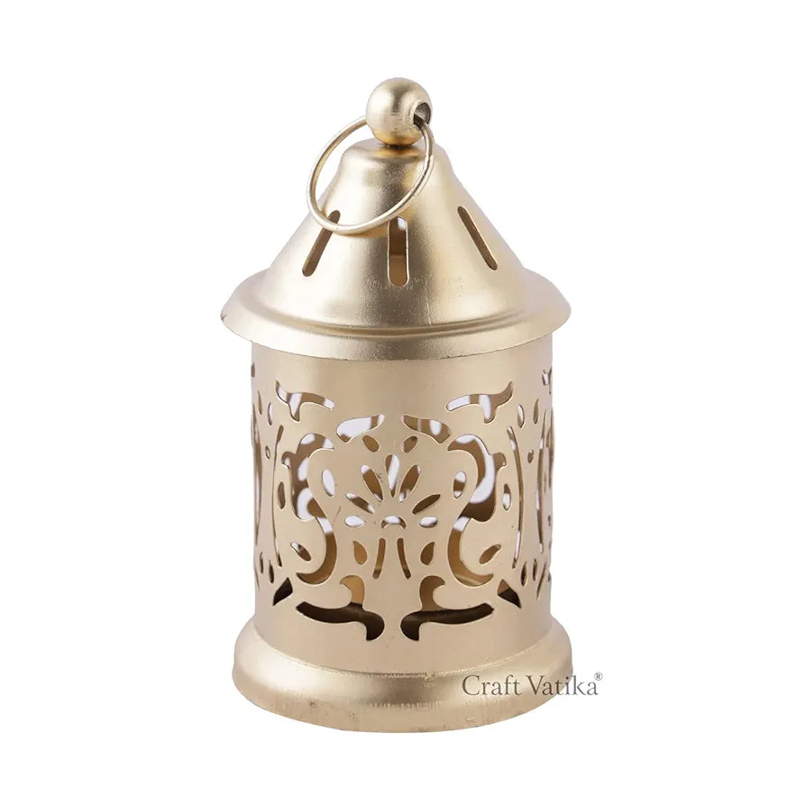 Metal Hanging Lantern Tea Light Candle Holder Centerpiece