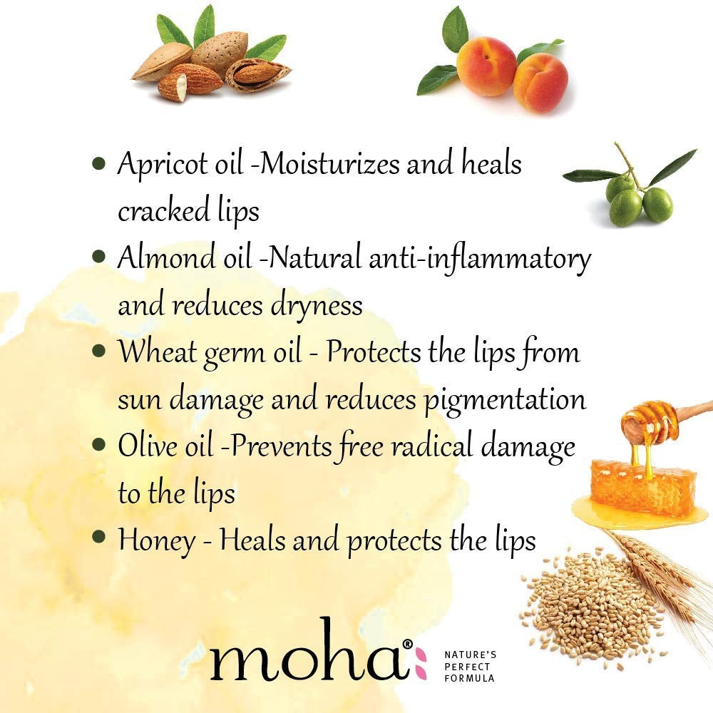 moha: Herbal Lip Balm - 10 gms (Pack of 4)