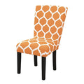 Story@Home Elastic Stretch Removable Washable Short Dining Chair Cover set of 1 Piece Colour Beige