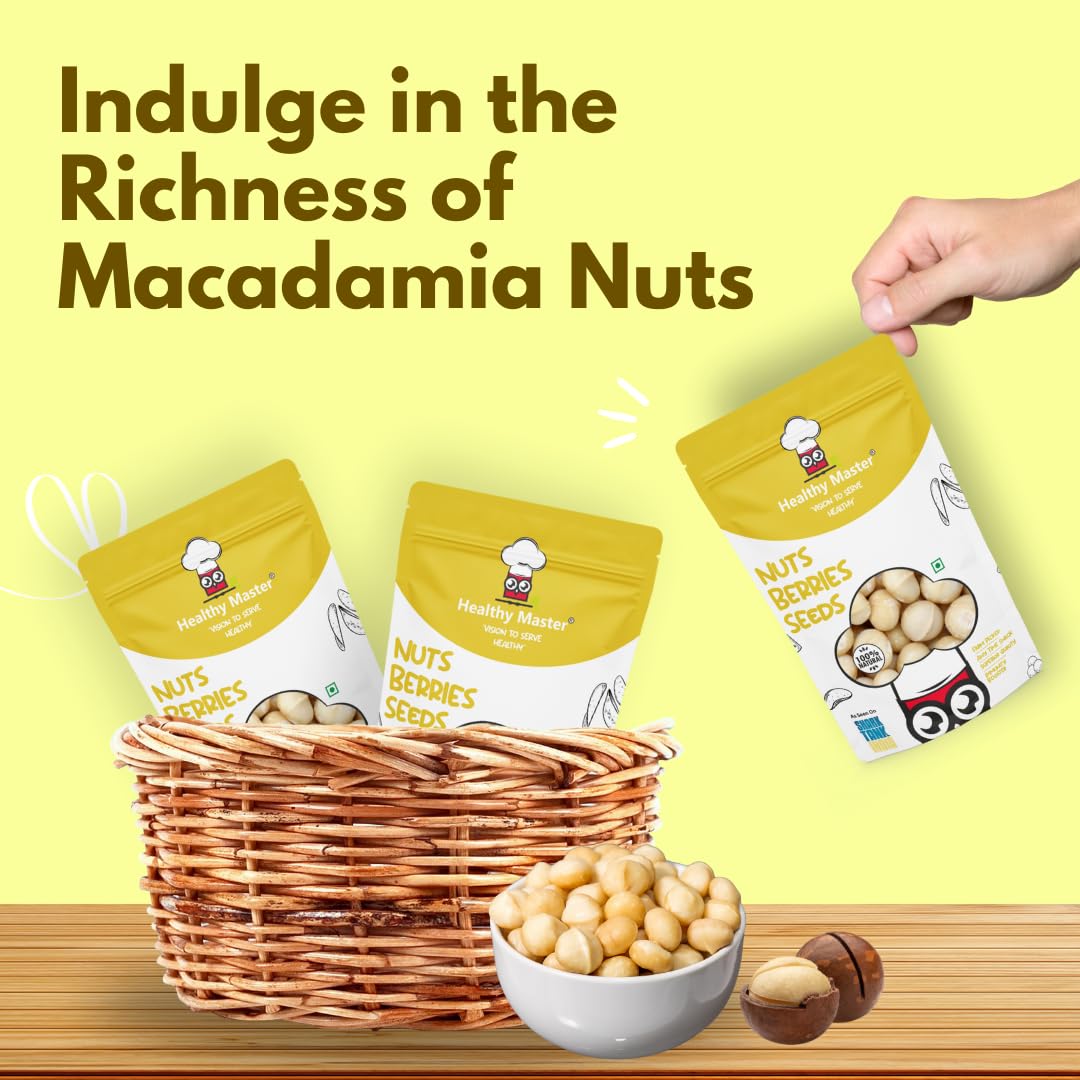 Healthy Master Exotic Macadamia Nuts-Macadamia Nuts - 1000 gms