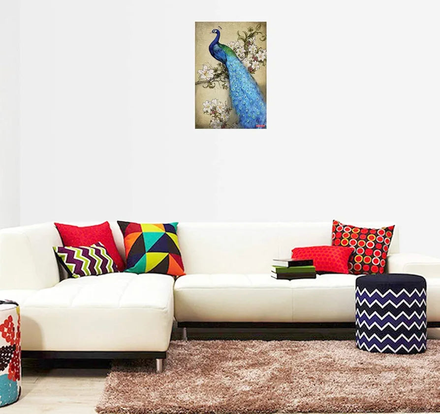 Rangoli Peacock Wall Sticker 12x18 Sheet – Elegant Self Adhesive Design-8